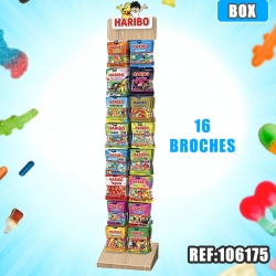 HARIBO SACHETS PRESENTOIR 16 Broches 