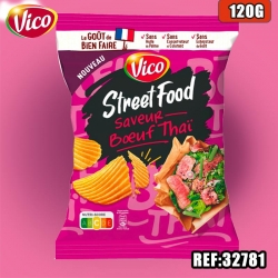 VICO CHIPS STREET FOOD BOEUF THAI 120G