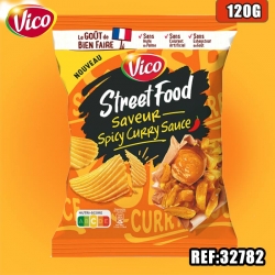 VICO CHIPS STREET FOOD SPICY CURRY 120G