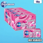 FREEDENT REFRESHER BUBBLE MENTHE 18G