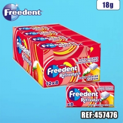 FREEDENT REFRESHER FRAISE CITRON 18G